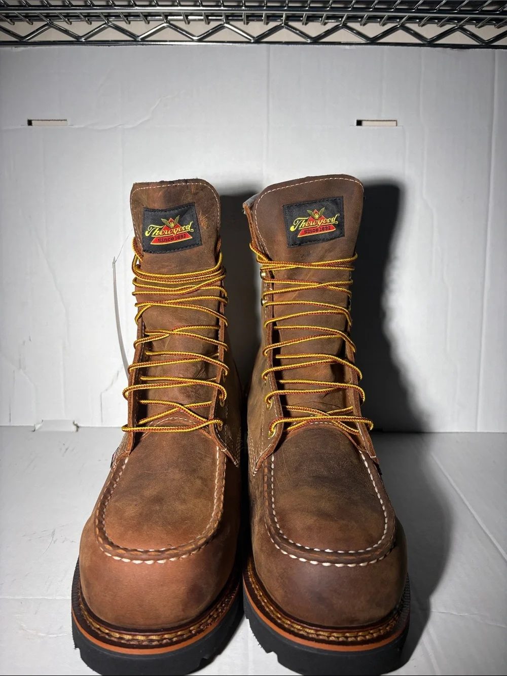 Thorogood 8” Crazy Horse 1957 Series Steel Toe Boots Men’s Size 10.5 2E Wide
